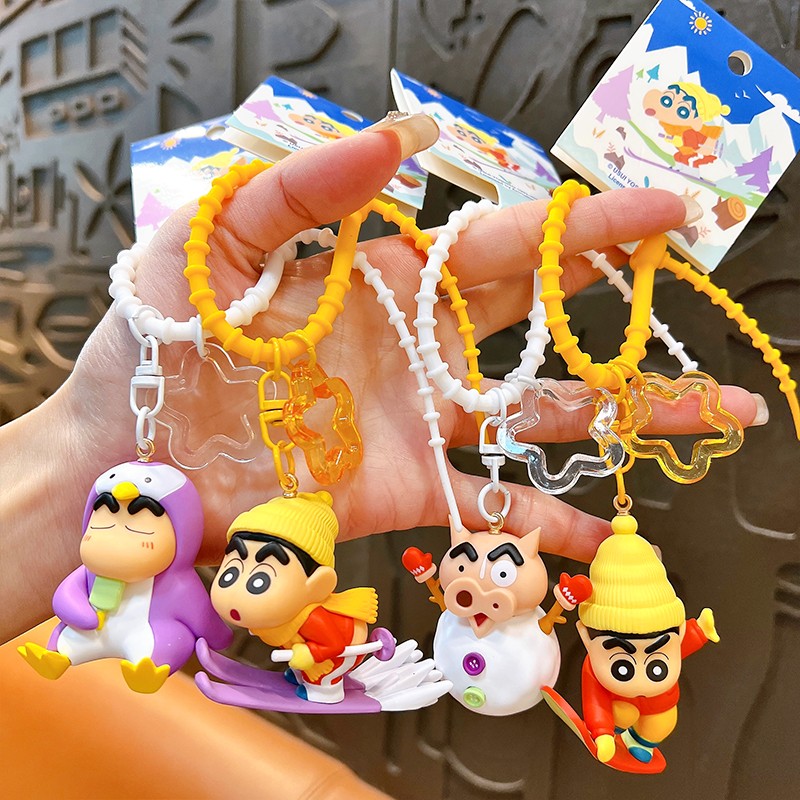 Genuine Cartoon Crayon Shin-Chan Pendant  Eat Ice Cream