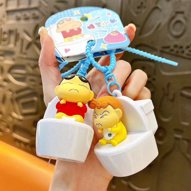 Genuine Cartoon Crayon Shin-Chan Creative Pendant  Yellow