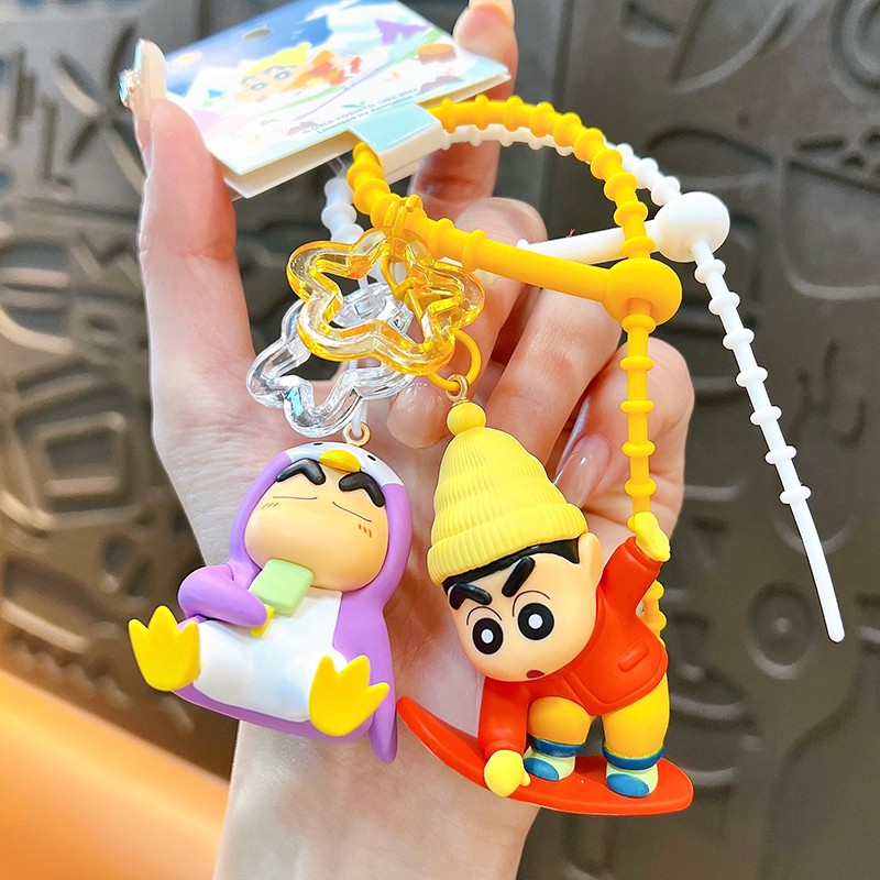 Genuine Cartoon Crayon Shin-Chan Pendant  Eat Ice Cream