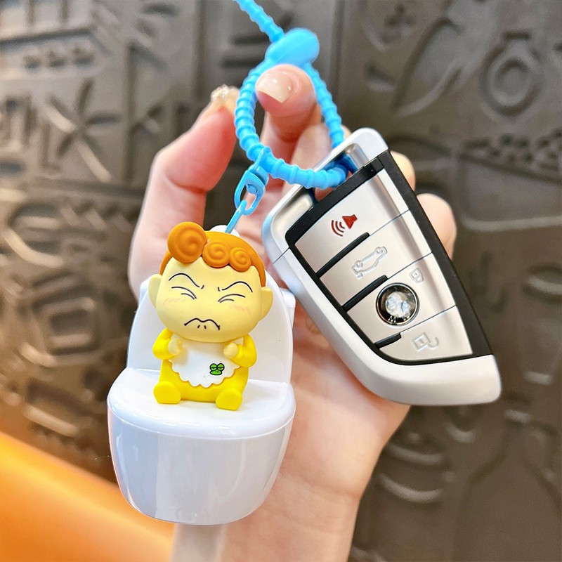 Genuine Cartoon Crayon Shin-Chan Creative Pendant  Yellow