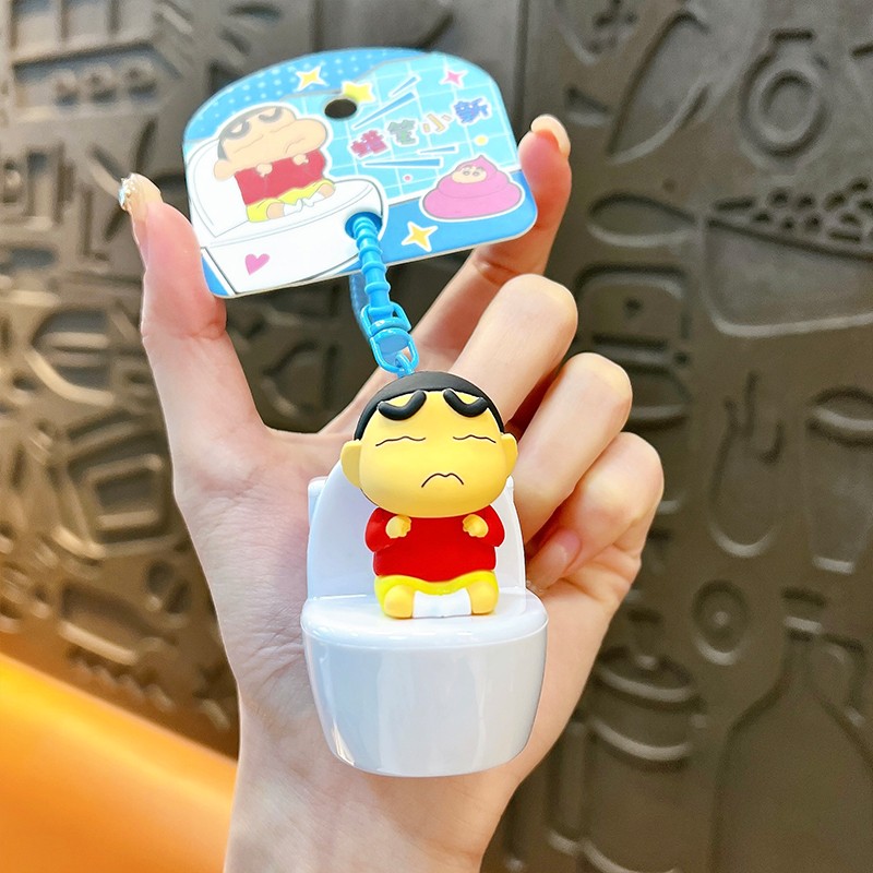 Genuine Cartoon Crayon Shin-Chan Creative Pendant  Yellow