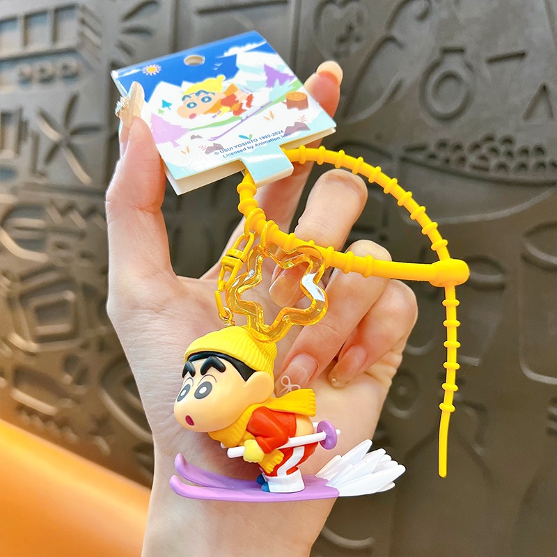 Genuine Cartoon Crayon Shin-Chan Pendant  Eat Ice Cream