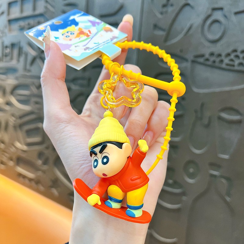 Genuine Cartoon Crayon Shin-Chan Pendant  Eat Ice Cream