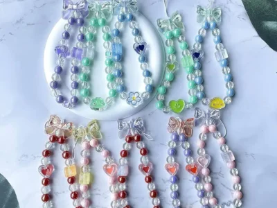 Bulk handmade beaded phone chains wholesale for distributors