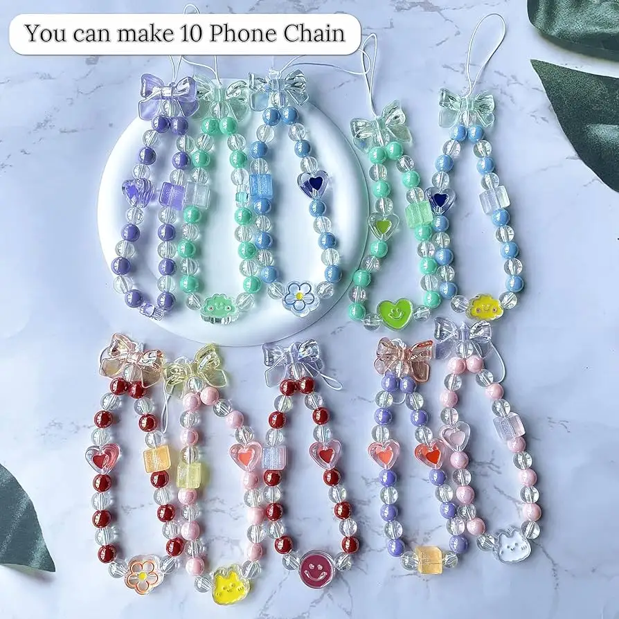 Bulk handmade beaded phone chains wholesale for distributors