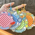 Capybara Sports Magnetic Board Keychain, cartoon capybara sports theme magnetic drawing bag pendant