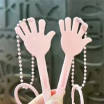 Strawberry Rabbit Magnetic Steel Bead Drawing Board Keychains, cute multi-function stress relief bag pendant
