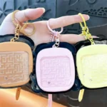 Hamburg Dog Magnetic Steel Bead Drawing Board Keychains, cute multi-play stress relief bag pendant