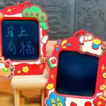 2026 Year Of The Horse Medium Doodle Board Keychain, Chinese New Year kids erasable doodle backpack pendant