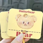 Bear Drawing Board Keychain, cute Butterbear electronic LCD doodle bag pendant for kids