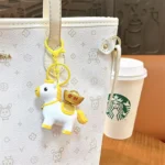 Horse New Style Spinning "Immediately Rich" Keychain, cute pony spinning fortune bag auspicious car key pendant