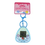 Retro Virtual Pet Game Machine, Kawaii Tamagotchi Style Keychain