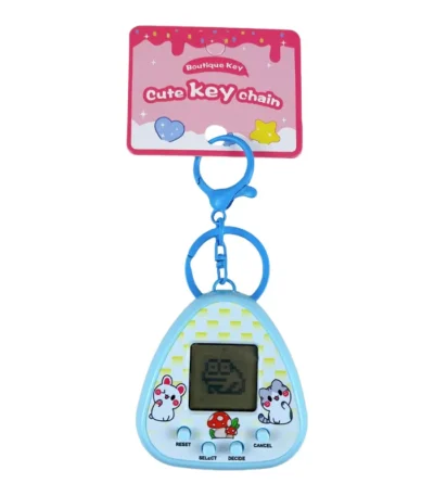 Retro Virtual Pet Game Machine, Kawaii Tamagotchi Style Keychain