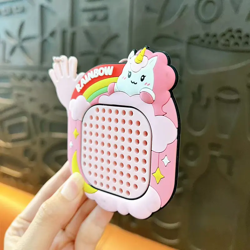 Creative Magnetic Steel Bead Drawing Board Keychains, unicorn rainbow stress relief schoolbag pendant