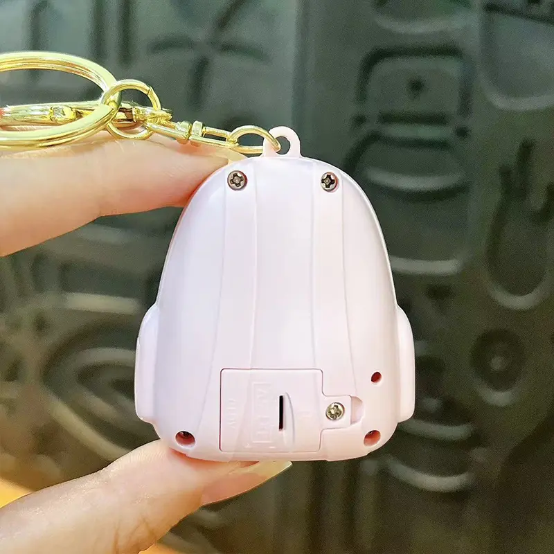 Bear Schoolbag Night Light Keychain, cute luminous atmosphere glow Ins style bag pendant