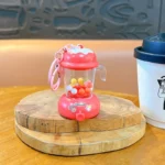 Mini Strawberry Juicer Shaking Bead Keychain, cute simulation juicer shaking bead portable bag charm