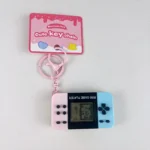 Mini Tetris Game Console Keychain, retro handheld portable game bag charm for wholesale