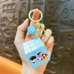 Cute Cartoon Mini 3x3 Rubik's Cube Keychain, Rotatable Fidget Toy with Bell, Portable Stress Relief Gift for Kids & Adults - Image 2