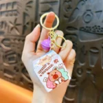 Cute Cartoon Mini 3x3 Rubik's Cube Keychain, Rotatable Fidget Toy with Bell, Portable Stress Relief Gift for Kids & Adults - Image 4
