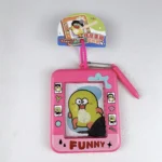 Cute cartoon magnetic drawing board keychain, mini erasable doodle pad toy for kids