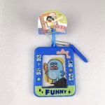 Cute cartoon magnetic drawing board keychain, mini erasable doodle pad toy for kids