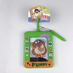 Cute cartoon magnetic drawing board keychain, mini erasable doodle pad toy for kids