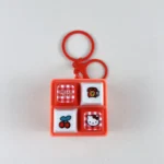 Hello Kitty 4-Key Sound Fidget Keychain, cute licensed stress relief toy bag pendant