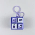 Hello Kitty 4-Key Sound Fidget Keychain, cute licensed stress relief toy bag pendant