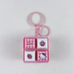 Hello Kitty 4-Key Sound Fidget Keychain, cute licensed stress relief toy bag pendant