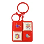 4-Key Fidget Cube Keychain | Cute Cartoon Stress Relief Accessory