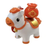 Horse New Style Spinning "Immediately Rich" Keychain, Creative Ponytail Spinning Blessing Bag And Car Key Pendant Gift