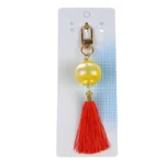 Chinese Lantern Tassel Keychain | Festive Bag Charm