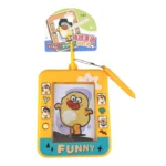 Cute cartoon magnetic drawing board keychain, mini erasable doodle pad toy for kids
