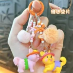 DIY Keychain Accessories, Beach In Hawaii, Cute Dog, Beach Party, Student Backpack Pendant Mobile Phone Charm