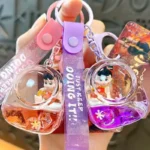 NeZha Oil-Infused School Bag Keychain Cartoon Floating Acrylic Bag Charm