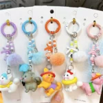 DIY Keychain Accessories, Beach In Hawaii, Cute Dog, Beach Party, Student Backpack Pendant Mobile Phone Charm