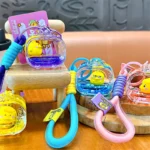 Genuine Authorized Oil-Infused Little Yellow Duck TV Keychain Cute Schoolbag Pendant Car Keychain Gift