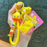 Genuine Cute Sports Vitality Little Yellow Duck Keychain Pendant Fashion Bag Car Key Accessories