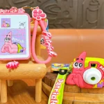 Official Licensed Patrick Star Bag Charm Keychain SpongeBob SquarePants PVC Cartoon Pendant