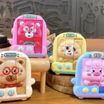 3D Animal Puzzle Gameplay ABS Small Toy Keychain Cartoon Sliding Maze Bag Pendant