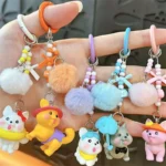DIY Keychain Accessories, Beach In Hawaii, Cute Dog, Beach Party, Student Backpack Pendant Mobile Phone Charm