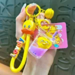 Genuine Cute Sports Vitality Little Yellow Duck Keychain Pendant Fashion Bag Car Key Accessories
