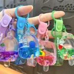 Creative Summer Oil-Infused Fruit Ice Cream Keychain Floating Fruit Popsicle Acrylic Bag Charm