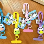 Cartoon Panda Hand Strap Key Chain Cute Couple Schoolbag Backpack Key Pendant