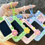 Lovely Rabbit Drawing Board Key Chain Pendant Mini Portable Doodle Writing Pad Bag Charm