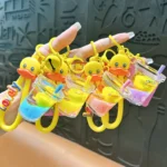 Genuine Cute Sports Vitality Little Yellow Duck Keychain Pendant Fashion Bag Car Key Accessories