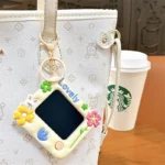 Lovely Rabbit Drawing Board Key Chain Pendant Mini Portable Doodle Writing Pad Bag Charm
