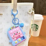 3D Animal Puzzle Gameplay ABS Small Toy Keychain Cartoon Sliding Maze Bag Pendant