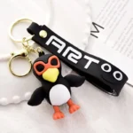 Tung Tung Sahur Bombardino Crocodildo Tralalero Tralala PVC Keychain Soft Cartoon Bag Pendant