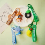 Tung Tung Sahur Bombardino Crocodildo Tralalero Tralala PVC Keychain Soft Cartoon Bag Pendant